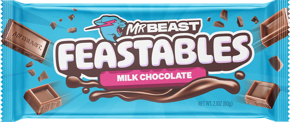 barre de chocolat - Mr Beast - Feastable - Chocolat au lait