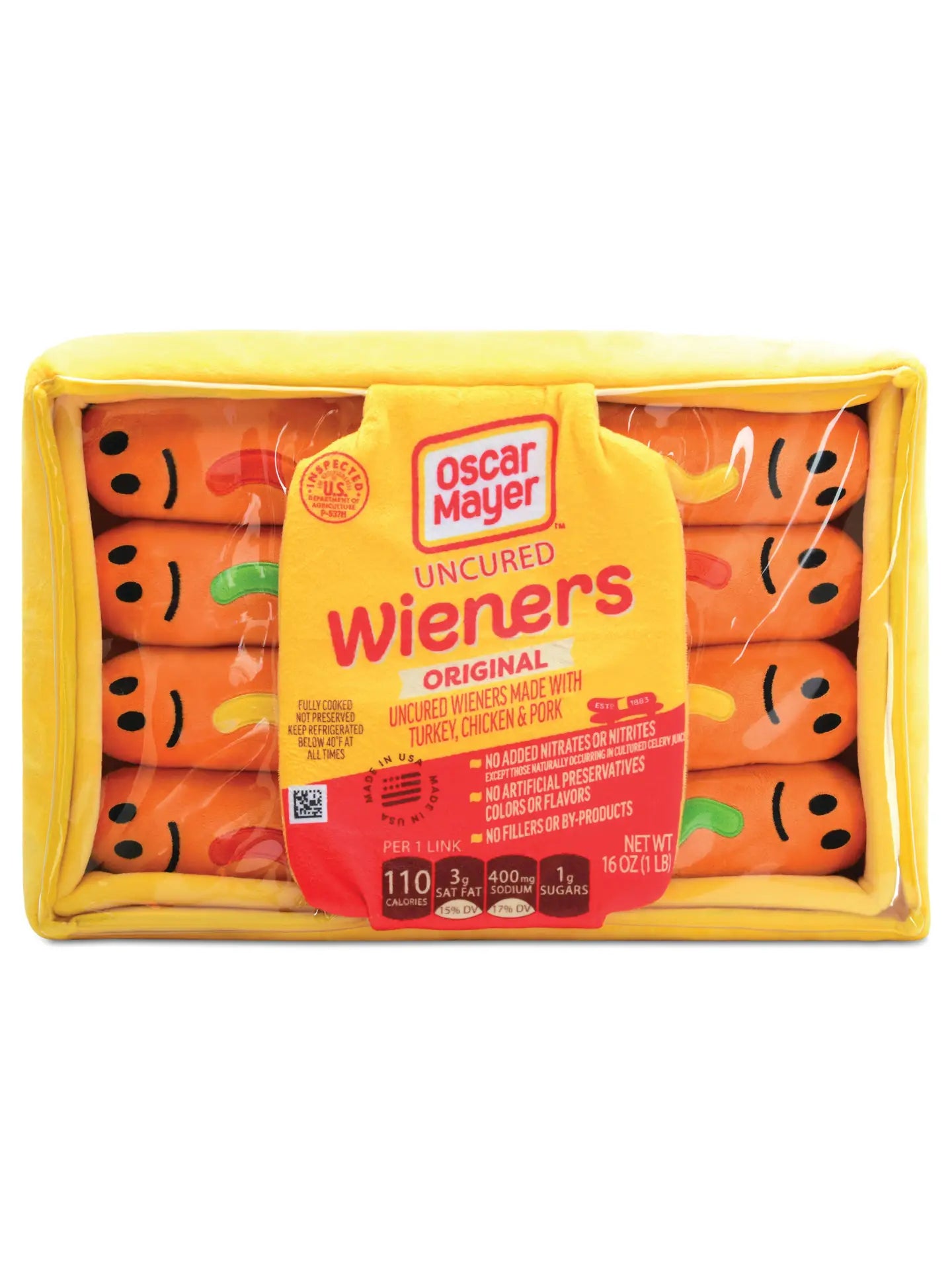 Peluche - Sac de saucisses Oscar Mayer avec petites saucisses