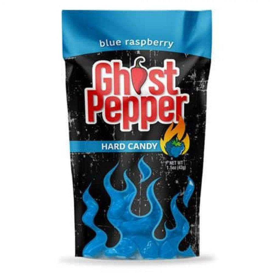 Flamethrower Ghost Pepper Blue Raspberry Hard Candy