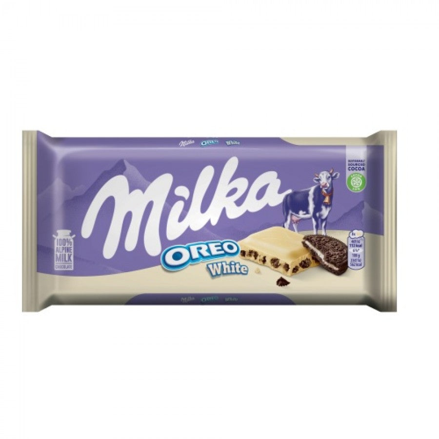 MILKA - barre de chocolat - Oreo Blanc