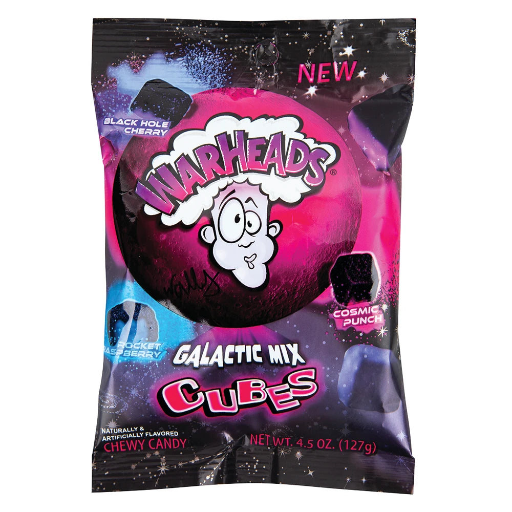 Warheads - Chewy Cubes   GALATIC MIX