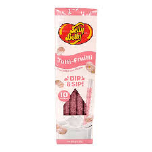 Paille pour Chocolat chaud - Jelly belly Tutti Frutti - 10 pailles