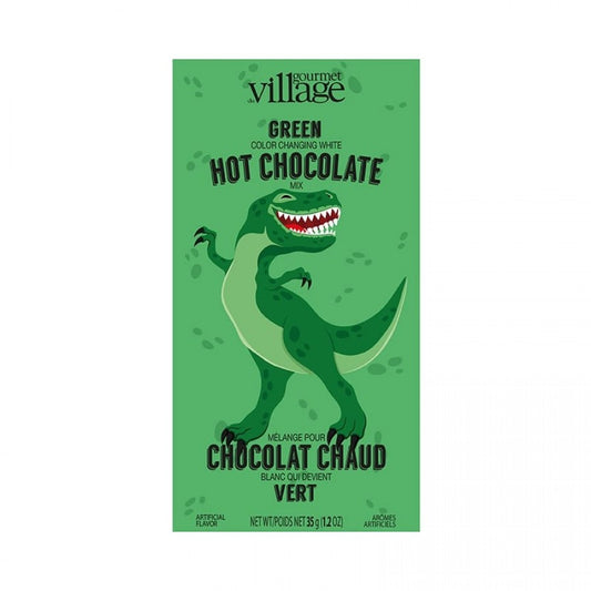 Chocolat chaud - Village gourmet - Dinosaure vert